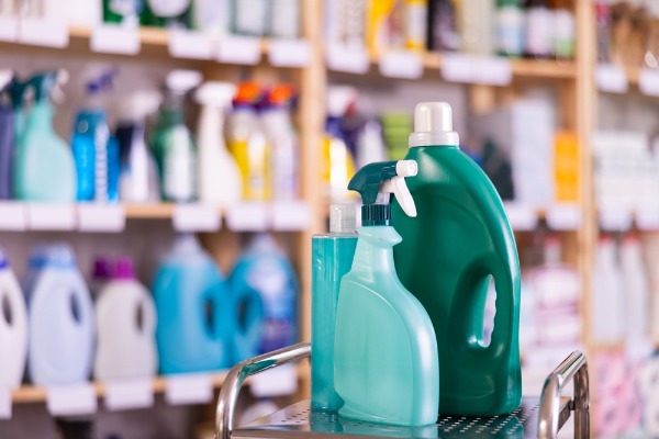 cleaning products in store